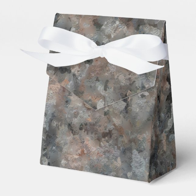 Grey Granite  Favor Box (Front Side)