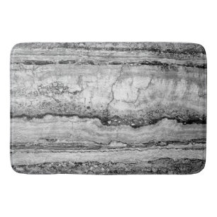 Grey Granite marble abstract stone pattern Bath Mat