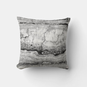 Grey Granite marble   abstract stone pattern   Throw Pillow