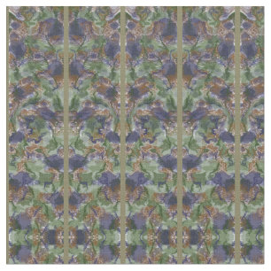 Grey - Green - Blue Art Deco art Fabric