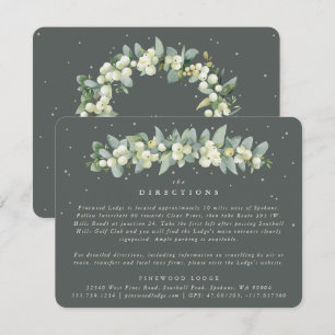 Grey Green Snowberry+Eucalyptus Garland Directions Enclosure Card