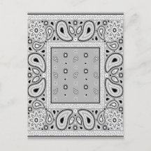 Grey Grey Bandana Paisley Country Hip Hop Cowboy