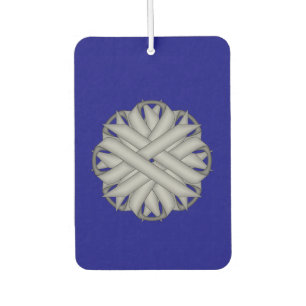 Grey / Grey Flower Ribbon Template Air Freshener