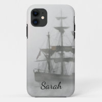 Grey, Grey Fog Pirate Ship Customize With Name