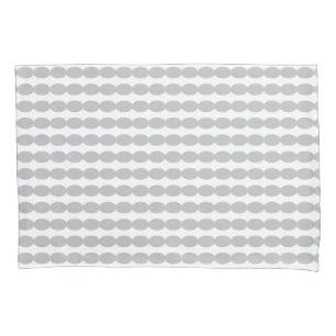 Grey Grey Geometric Pearl Patterns White Custom Pillowcase