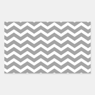 Grey Grey White Chevron Pattern Sticker