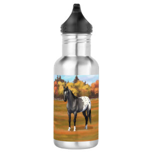 Grey Grulla Appaloosa Quarter Horse Stallion 532 Ml Water Bottle