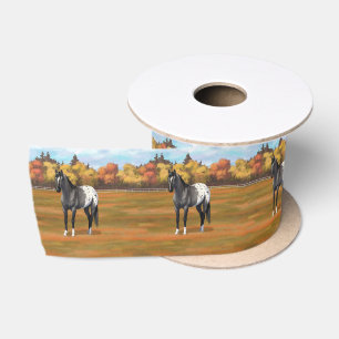 Grey Grulla Appaloosa Quarter Horse Stallion Satin Ribbon