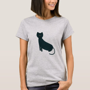 Grey grunge cat T-Shirt