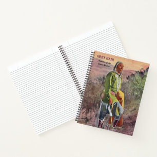 Grey Hair Native American Notebook