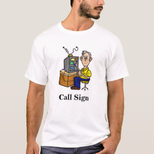 Grey Haired Ham Operator T-Shirt Customize It!