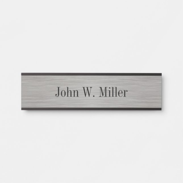 Grey Hanging Name Plate (Front)