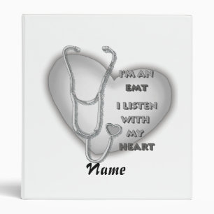 Grey Heart EMT Binder