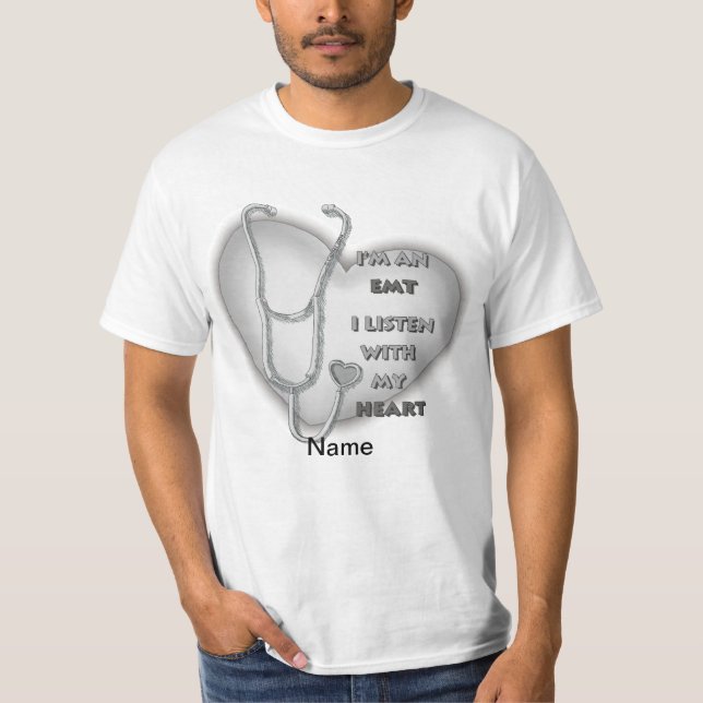 Grey Heart EMT T-Shirt (Front)