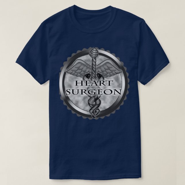 Grey Heart Surgeon T-Shirt (Design Front)