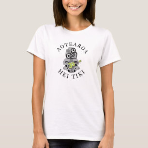 Grey Hei Tiki Green Ukulele shirt
