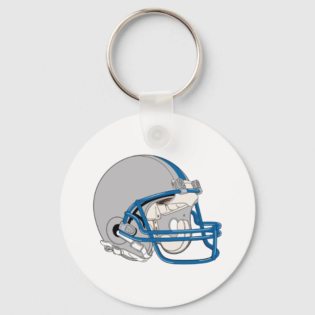 Grey Helmet Keychain (Front)