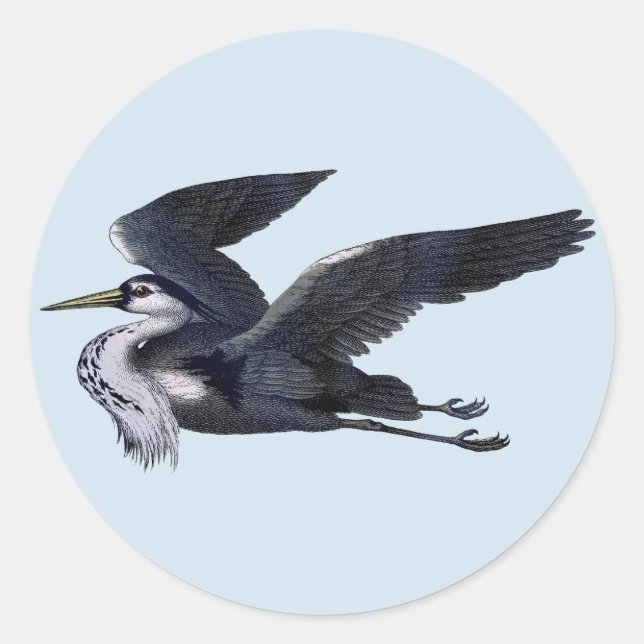 Grey Heron Stickers (Front)