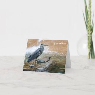 Grey Heron Thank You Card