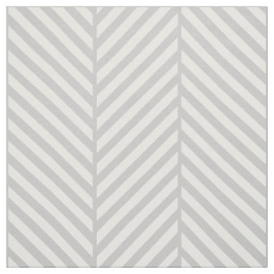 Grey Herringbone Large Scale Fabric