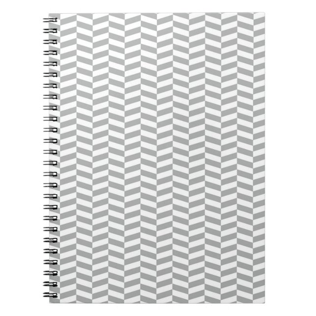 Grey Herringbone Notebook (Front)