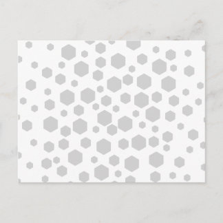 Grey Hexagons. Postcard