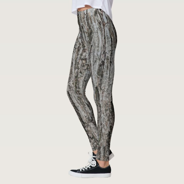 Grey hickory bark (Carya glabra) Leggings (Left)