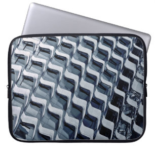 Grey high-rise building laptop sleeve