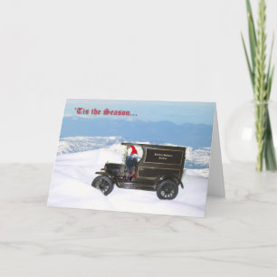 Grey Holiday Delivery Card