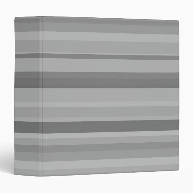 Grey horizontal stripes binder (Front/Spine)