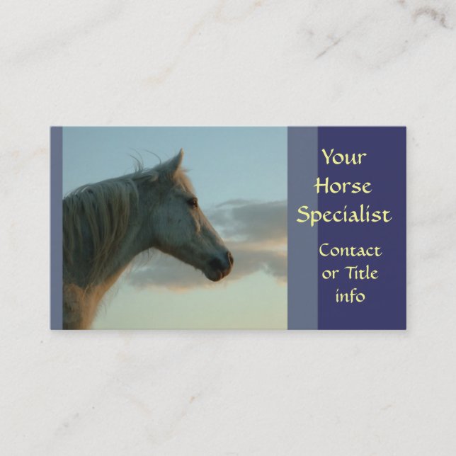 Grey Horse Business cards (Front)