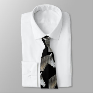 Grey Horse Neck Tie
