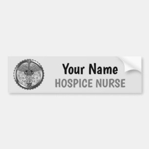 Grey Hospice Nurse bumper sticker