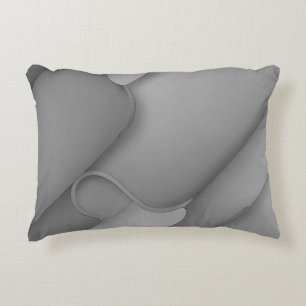 Grey Hues Modern Art Accent Pillow