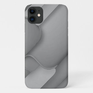 Grey Hues Modern Art iPhone 11 Case