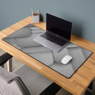 Grey Hues Modern Art  Desk Mat