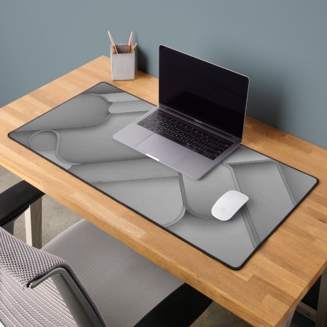 Grey Hues Modern Art  Desk Mat (Office 2)