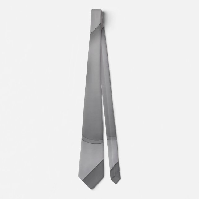 Grey Hues Modern Art  Tie (Front)