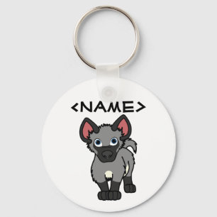 Grey Hyena Cub Keychain