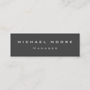 Grey impressive stunning quality resistant mini business card