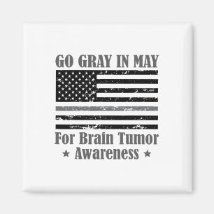 Grey In May Brain Tumour Awareness Cancer Hope Gre Magnet