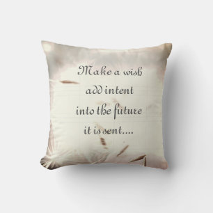 Grey inspirational design throw pillow