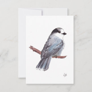Grey Jay Thank You Card