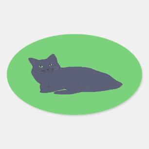 Grey Kitty stickers