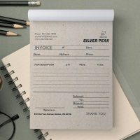 Grey Kraft Invoice Sales Receipt Small Business
