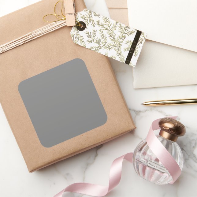 Grey Large Square Sticker (Gifting)