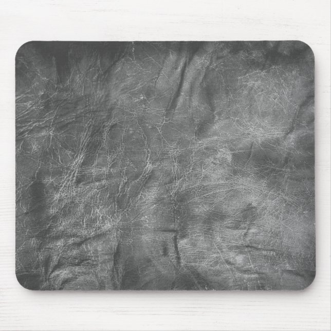 grey leather abstract mouse pad (Front)