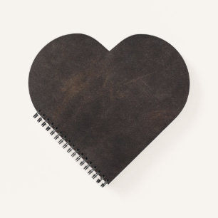 Grey leather notebook