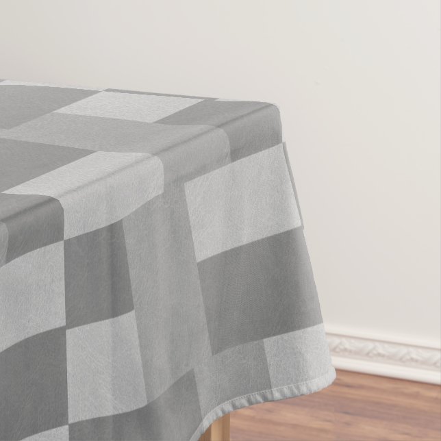 Grey Leather Pattern Tablecloth (In Situ)