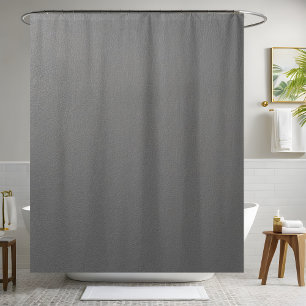 Grey Leather Shower Curtain 